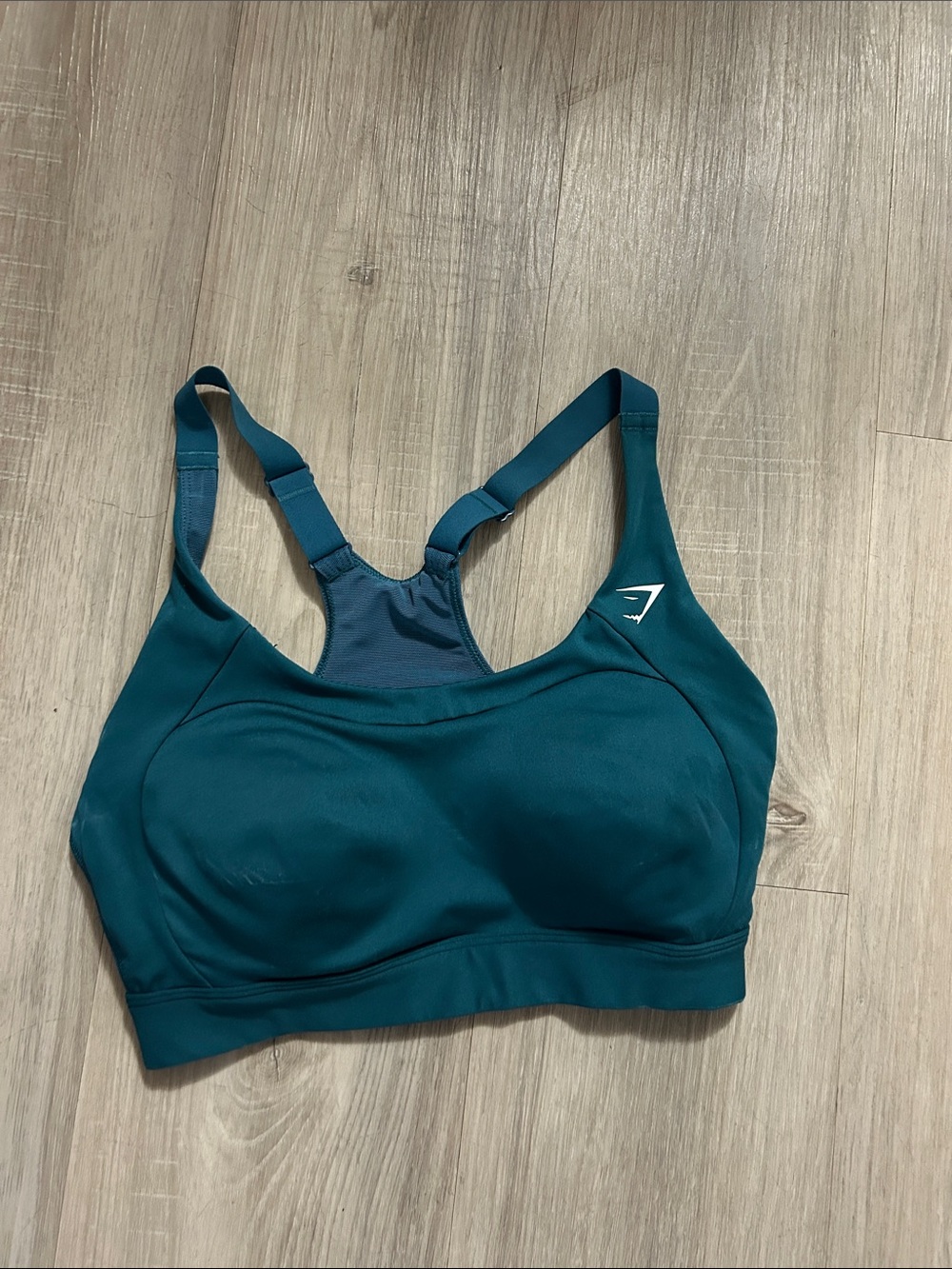 Gymshark Teal Racerback Support Sports Bra - Picture 1 of 2